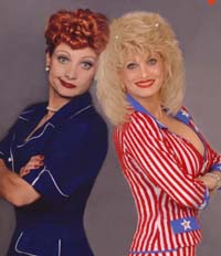 Lucille Ball and Dolly Parton Impersonator